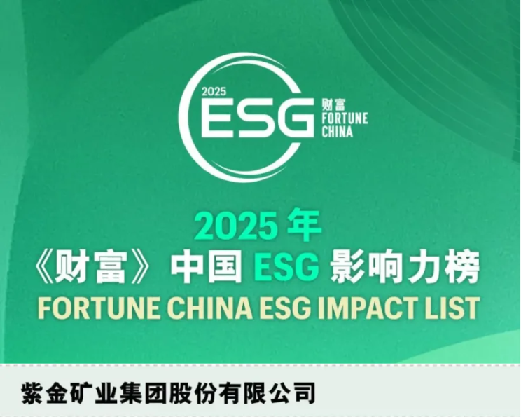 金年会官方网站入口首登2025年《财富》中国ESG影响力榜